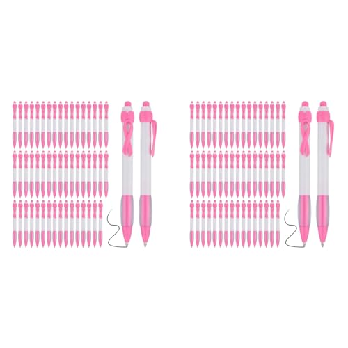 100 Stylos à Rose Rétractables Encre Noire Lot En Vrac