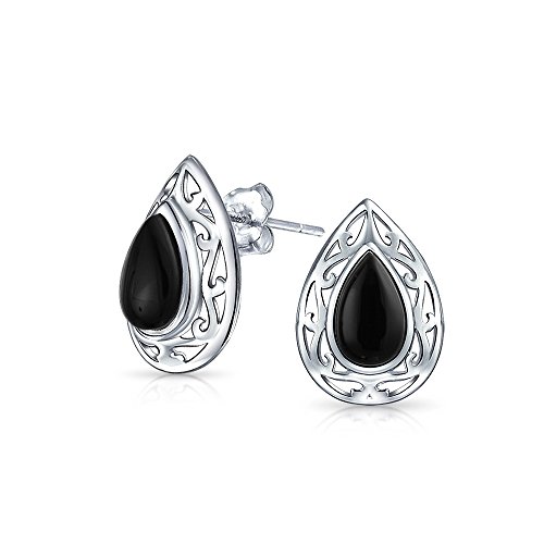 Boucles d'oreilles turquoise argent poire, le cadeau idéal pour femme