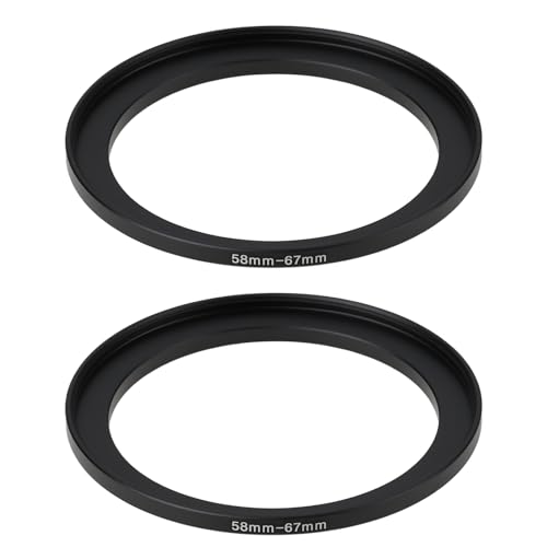 OTOTEC 2X Adaptateur de Conversion de Filetage d'objectif d'appareil Photo 58 Mm Mâle vers 67 Mm Femelle Adapté Aux Appareils Photo Reflex Numériques