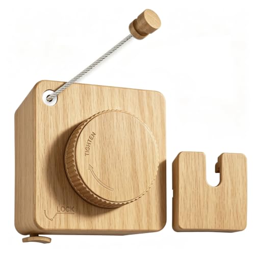 Retractable Clothesline Indoor Outdoor 17.4Ft Non-Sag (1, Light Wood Grain)