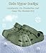 Cubufly Toddler Kids Garden Clog Boys Slip On Slide Sandals Beach Water Shoes Army Green