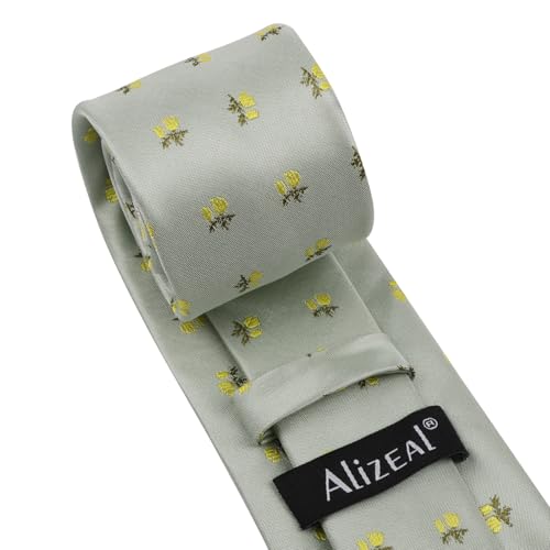 Image of Alizeal Mens 3.15'' Light Color Rustic Tie Handkerchief