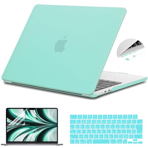 Teryeefi MacBook Air 13 �P�[�X 2026 2025 2024 2022 (A3449/A3240 A3113/A2681 �Ή�), �X���� �y�� �Ϗ�? �ی�J�o�[��JIS���{�� �L�[�{�[�h�J�o�[���t���ی�t�B���� MacBook 