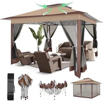 gazebo with insect netting