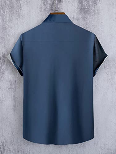 Image of mahek Fashion Printed Half Sleeve Lycra Shirt for Men