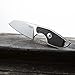 MKM Maniago Knife Makers MIKRO 2 Sheepsfoot Fixed Blade Neck Knife and EDC Tool - M390 Super Steel, Full Tang, Designed by Jesper Voxnaes, Made in Italy (G10 Black)