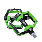 MTB Pedals Mountain Bike Pedals Aluminum Alloy Non-Slip Bike Pedals CR-MO 9/16" Spindle, Sealed Bear