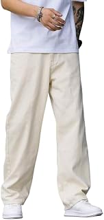 Men Straight Fit Denim Jeans | Washed Casual Denim Pants | Classic Straight Leg Comfortable Jeans for Men | Street Style C... Price In India