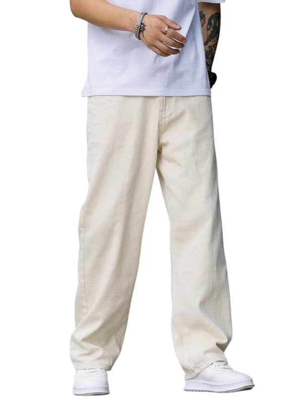 Men Straight Fit Denim Jeans | Washed Casual Denim Pants | Classic Straight Leg Comfortable Jeans for Men | Street Style C... - Review, Price and Buying Guide