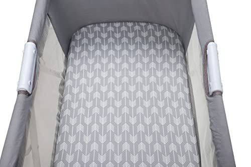 Image of Onacosht Bassinet Sheets for Baby Boy and Girl, Stretchy Breathable Fitted Sheet Universal for Bassinet Cradle Hourglass Oval Rectangle Pad /Mattress, 4 Pack Stripe Star Cloud and Arrow Printing