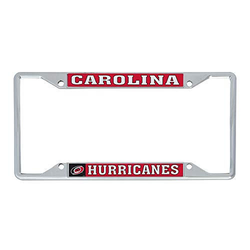 Desert Cactus Carolina Hurricanes Car Accessories NHL Team National Hockey League Metal License Plate Frame and Tag Holder for Front or Rear of Car (Traditional)
