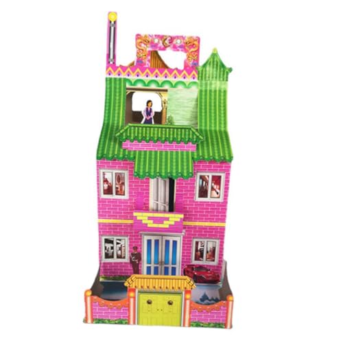 TEHAUX Villa Di Carta Per Antenati Da Bruciare Casa Di Carta Funebre Per Sacrifici Villa Di Dei Antenati Per Tradizioni Cinesi