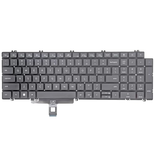 Image of Replacement Keyboard for Dell Latitude 5520 5521 5530 5531 5540,Latitude 15 3540, Precision 3560 3561 3570 3571 3580 3581 7670 7680 7770 7780 Series Laptop US Layout with Backlit N7N16 0N7N16