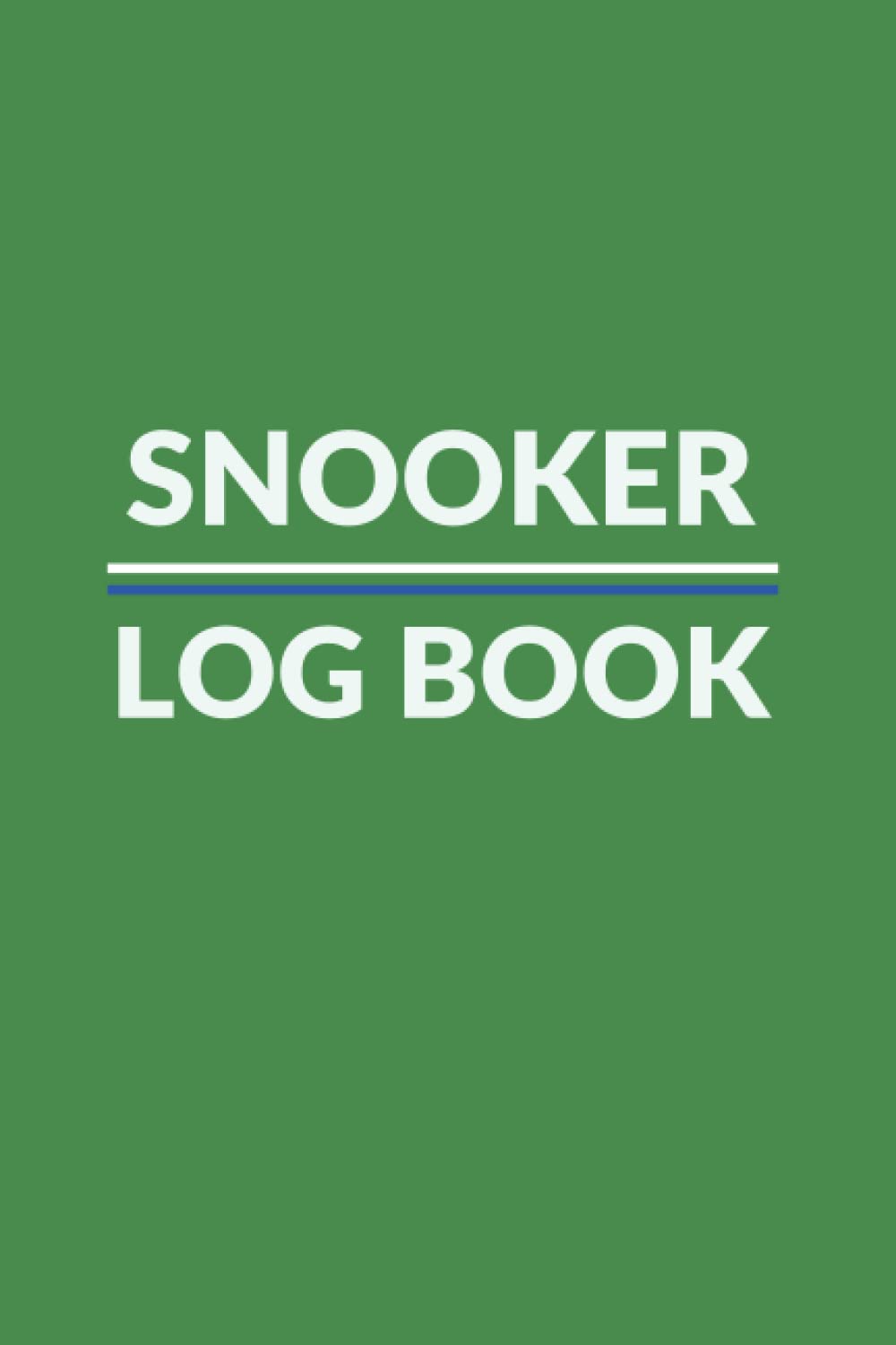 Snooker Log Book: Training Journal for Snooker Player