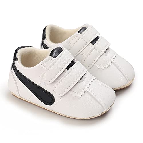 Image of Clowora Baby Boys Girls Shoes Non-Slip Rubber Sole Sneakers Infant First Walking Toddler Crib Shoes Newborn Loafers Flats.