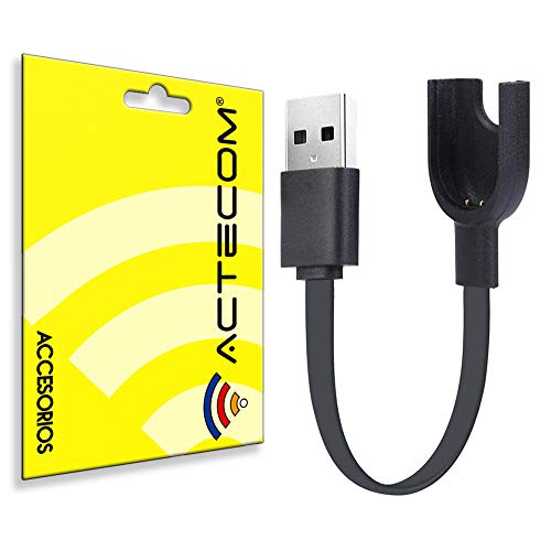 actecom Cable USB de Carga y sincronizaci�n de Carga Base de Repuesto Compatible con Xiaomi mi Band 3