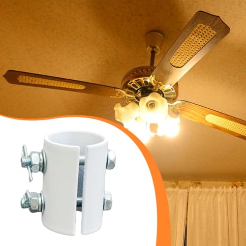 Image of Downrod Coupler Stable Modern Connection Flexibility Effectively Accessories White-Home & Garden - Lamps Lighting & Ceiling Fans - Ceiling Fans