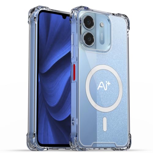 Image of Pikkme Back Cover for Ai Plus Pulse 2 Mag-Safe Shockproof PC + TPU | Protective Case Magnetic Support | Bumper Case (Transparent Mag-Safe)
