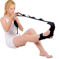 Stretching Strap Dehnungsband Faszien Strecker Yoga Stretch Ring Stretching Band Yogagurte Faszienstrecker Painless Legs Band für Yoga Physiotherapie Rehabilitation Training (Schwarz)