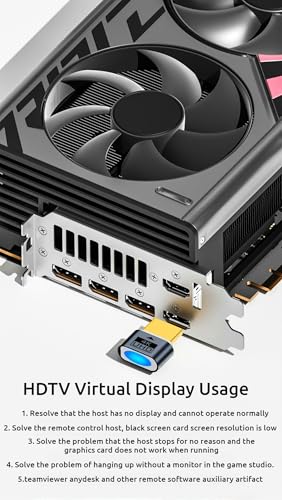 Émulateur d'affichage hôte HDMI 4K : idéal pour le streaming et le télétravail - 2