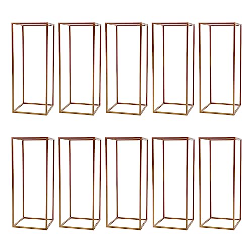 awolsrgiop 10 columnas de flores de metal, 23,62 pulgadas de alto, soporte de metal para recepción de bodas, arreglos florales, mesa de boda, centro de mesa para fiestas, bodas, jardín