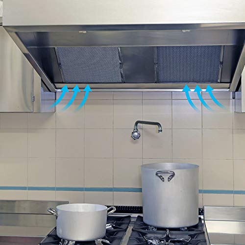 Jovitec 2 Packs Aluminum Range Hood Grease Filter Vent Filter Compatible with Broan Kenmore, F40000, 41000, 42000-K, Nutone RL6100F-R, SL6200-H, RL6300-H, RL6100-H, 8-3/4 x 10-1/2 x 3/32 Inch