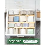 Bamboo Drawer Dividers - Adjustable Drawer Dividers for Clothes, Kitchen, Closet & Office - 8 Pack with Inserts, 18-22.6 Inches, Non-Slip Silicone Ends - Image 4