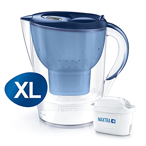 BRITA Wasserfilter Marella XL blau inkl. 1 MAXTRA+ Filterkartusche – Extra großer BRITA Filter zur Reduzierung von Kalk… – Bild 3