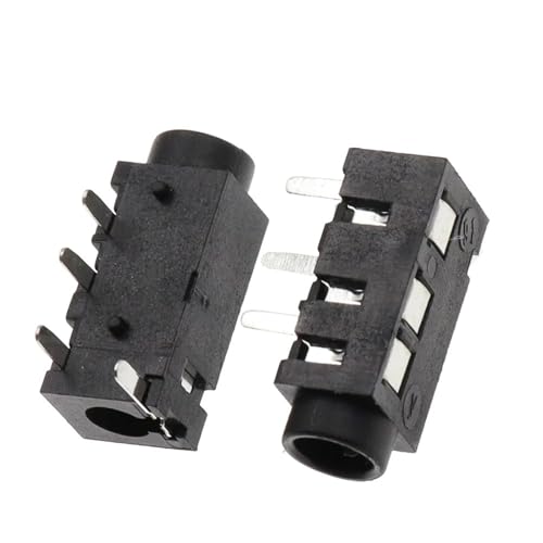 Conectores de audio 3,5 mm PJ320A tipo DIP de 4 pines para PCB