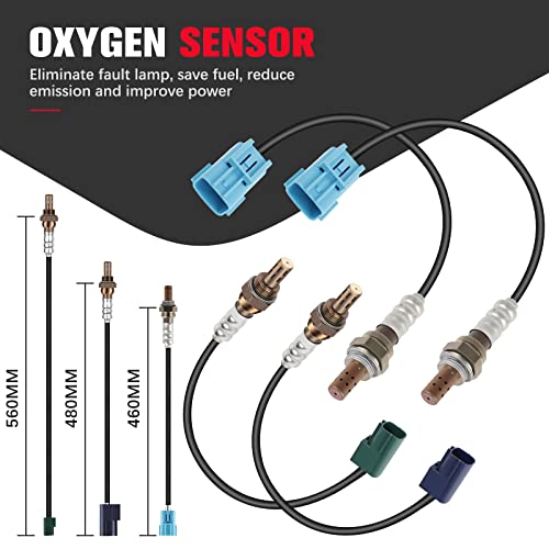 QIJIAUTO O2 Oxygen Sensor Upstream and Downstream 13675 234-3113 250-24403 Compatible with for Infiniti FX35 2003-2006 for Infiniti FX45 2003-2008 - Image 3