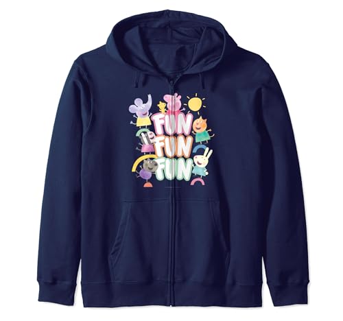 Sweat Peppa Pig enfant veste à capuche zippée de mi-saison