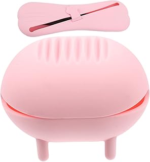 2pcs Pink Silicone Makeup Sponge Holder Set S...