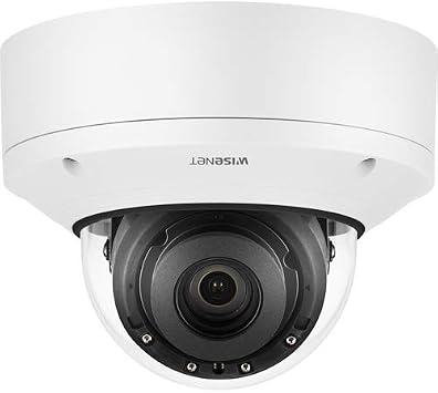 Hanwha Techwin XND-8081RV 5MP Vandal-Resistant Indoor IR Network Dome Camera, 3.69.4mm 2.6X Motorized varifocal Lens, RJ45 Connection