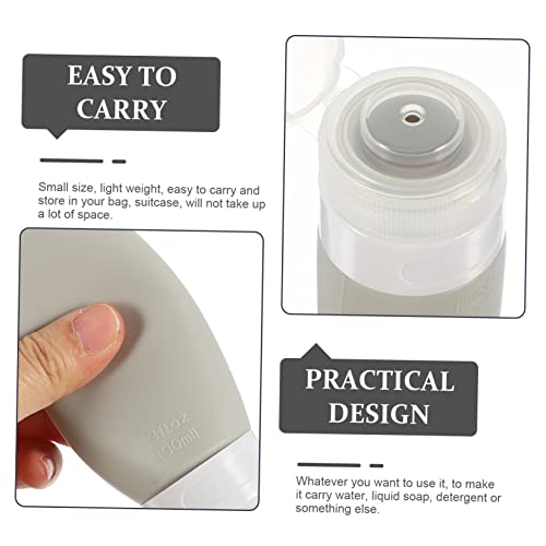 Alipis 9 Peças Frasco De Loção De Silicone Tubo De Viagem Recarregável Recipiente De Shampoo De Sub