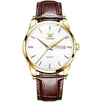 OLEVS Reloj de Hombre Analógico de Cuarzo de Acero Inoxidable