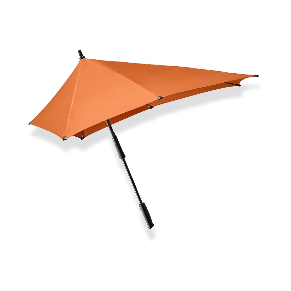Senz XXL Stick Storm Umbrella Pure Black, 107 cm, Schwarz