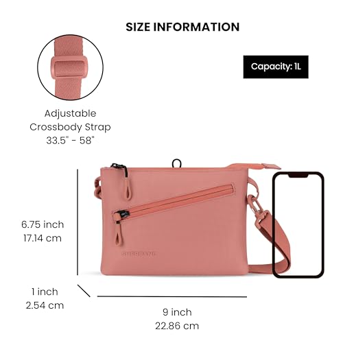 Image of Sherpani Zoom, Small Crossbody Purse, Nylon Crossbody Bag, Lightweight Cross Body Bag, Sleek Dual Pouch, Purses for Women