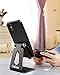 CreaDream Adjustable Cell Phone Stand, Phone Stand, Cradle, Dock, Holder, Aluminum Desktop Stand Compatible with Phone Xs Max Xr 8 7 6 6s Plus SE Charging, Accessories Desk,All Mobile Phones-Black