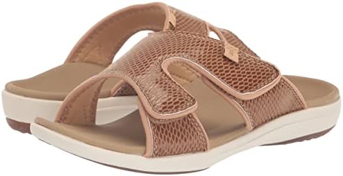 REVITALIGN Women's Comfort Slide Sandal, TAN, 9 Wide | Image 6