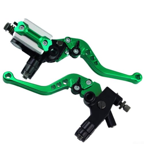 Pompe de frein hydraulique et frein à main d'embrayage pour moto 78 cm pour une performance améliorée (vert)