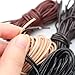 Lederschnur Rund 2mm×5m,Lederband Lederriemen Classic Kette,Lederschnur Lederband aus echt Leder für DIY Schmuck Wie Armbänder Handwerk Schlüsselband Armband Schmuck,Halsketten-Schwarz