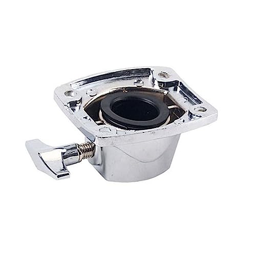 BESTonZON - Abrazadera para platillo de tom, 3 piezas, accesorio ligero para batería, montaje seguro para bateristas, acabado plateado miniatura 5