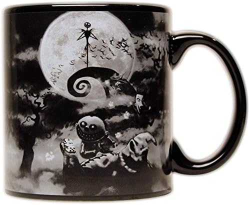 Silver Buffalo Disney Nightmare Before Christmas Oogie Boogie Jack Skellington Ceramic Mug, 20 Ounces