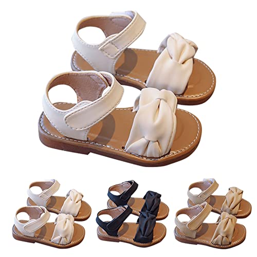 Summer New Solid Color Rubber Sole Soft Lightweight Kids Fashion Beach Sandals Girls Heels Size 13