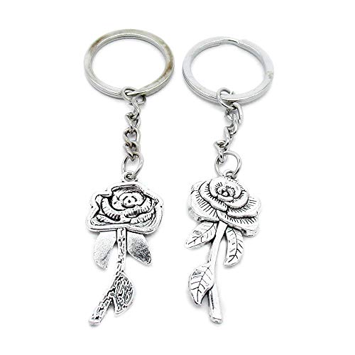 Porte-clés en métal rose I9BZ3 idée cadeau pour fête et anniversaire