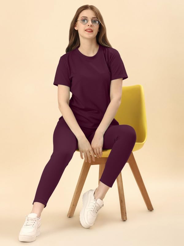 Image of DTR FASHION Cotton Blend Styled With Solid Lining Tracksuit | Co-ord Set For Women| Active Wear Suit Set For Women
