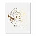 Paint Splatters Abstract Gold Foil Art Print 8x10" or 5x7" Dots Metallic Poster Geometric Modern Art Contemporary Wall Decor