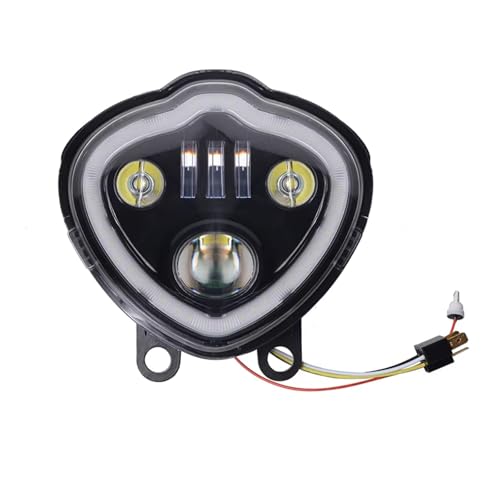 Phare avant LED noir pour Vespa Primavera customisé