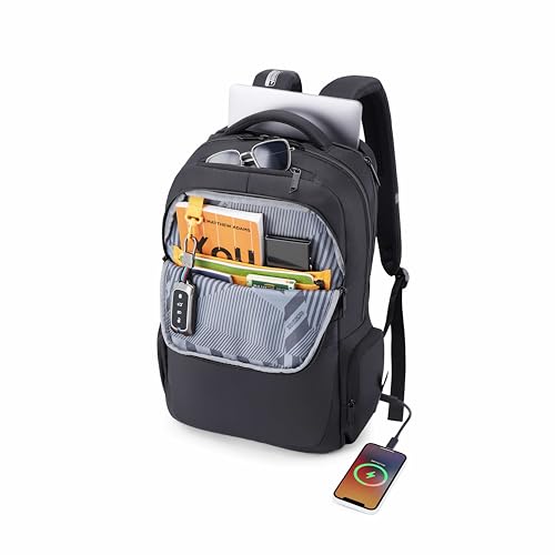 Image of American Tourister Segno 4.0 | 32 Ltrs | 3 Compartments | Bottle Pocket | Ergonomic Padded Back Panel & Shoulder Straps | Executive Backpack | 1 Year International Warranty | Black
