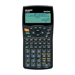Sharp WriteView Calculator Wetenschappelijke Batterij-vermogen 4-lijn 335 Functies 2-toets Rollover – Ref ELW531B